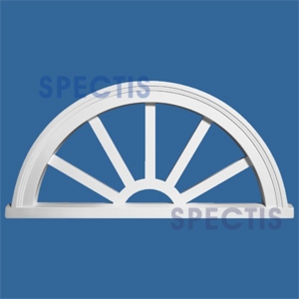 Spectis Decorative Window Sunburst 60" x 30" - SHR6030