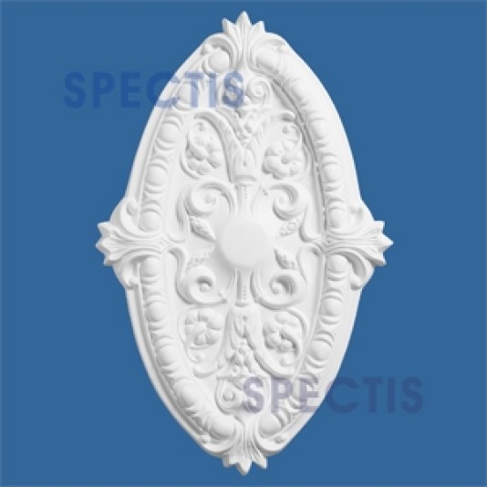 Spectis Oval Decorative Ceiling Medallion 17 1/2" x 27" - CM2717
