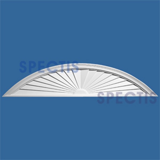 Spectis Decorative Garage Door Sunburst 114 1/8" x 12 1/2" - HSS11412