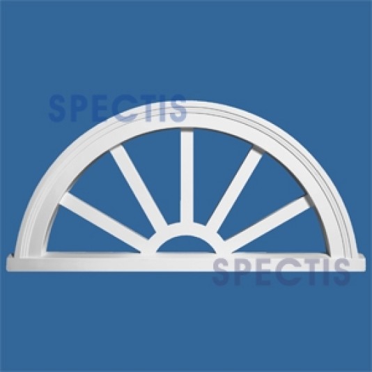 Spectis Decorative Window Sunburst 60" x 30" - SHR6030